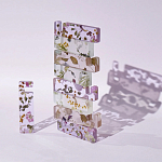 Подставка для телефона из эпоксидной смолы с цветами розовая Epoxy Flowers Phone Stand Pink варинант исполнения - 4 | Loft Concept в Москве