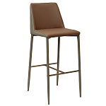 Стул барный с терракотовой обивкой из экокожи Spectacular High Chair варинант исполнения - 1 | Loft Concept в Москве