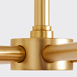 Люстра золотая с белыми тканевыми абажурами Coolness варинант исполнения - 3 | Loft Concept в Москве