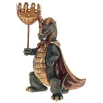 Подсвечник в виде дракона Dragon candlestick Green Gold Brown L or R варинант исполнения - 3 | Loft Concept в Москве