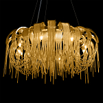 Люстра круглая подвесная с металлическими дугами и длинными цепочками 80 см Atlantis Chain варинант исполнения - 16 | Loft Concept в Москве