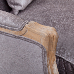 Кресло Ava Classical Armchair brown and grey velour варинант исполнения - 4 | Loft Concept в Москве