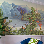 Обои ручная роспись Le Brésil Eden варинант исполнения - 3 | Loft Concept в Москве