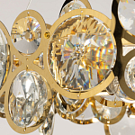 Люстра подвесная из золотых колец 57 см Golden Circles варинант исполнения - 6 | Loft Concept в Москве