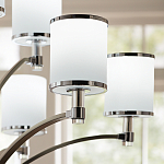 Люстра с белыми стеклянными плафонами в форме цилиндра Feiss варинант исполнения - 10 | Loft Concept в Москве