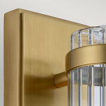 Бра вертикальное с рифленым стеклянным плафоном и прямоугольным основанием Quintiesse варинант исполнения - 2 | Loft Concept в Москве