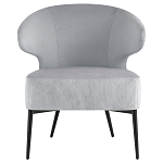 Современное мягкое кресло на металлических ножках Rakush Grey варинант исполнения - 2 | Loft Concept в Москве