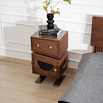 Тумбочка прикроватная с ящиком и дверцей Робот Robot Desk варинант исполнения - 3 | Loft Concept в Москве