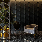 Гипсовая 3D Панель BATOID варинант исполнения - 1 | Loft Concept в Москве