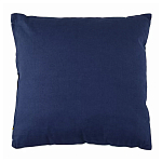 Подушка декоративная хлопковая синего цвета с абстрактным принтом Elysian Flow Azure варинант исполнения - 2 | Loft Concept в Москве