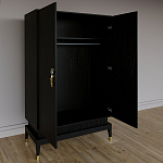 Платяной шкаф Elsa Dreams Black с 2-мя фасадами варинант исполнения - 1 | Loft Concept в Москве