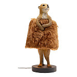 Настольная лампа Цурикат плафон из меха варинант исполнения - 1 | Loft Concept в Москве