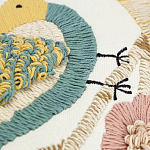 Чехол на подушку с кисточками и вышивкой птиц Ethnic mix Birds Rect варинант исполнения - 3 | Loft Concept в Москве