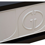 Тумбочка прикроватная с ящиком черно-серого цвета Noble Nightstand варинант исполнения - 3 | Loft Concept в Москве