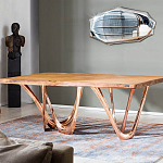 Обеденный стол прямоугольный с фигурными ножками G-table варинант исполнения - 2 | Loft Concept в Москве