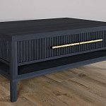 Кофейный стол Primo с двумя ящиками Черный дуб варинант исполнения - 4 | Loft Concept в Москве