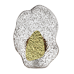 Бра с рельефным волнообразным стеклянным плафоном и вставкой из мрамора Liquid Stone варинант исполнения - 1 | Loft Concept в Москве