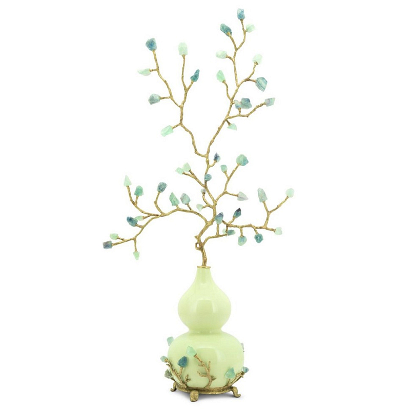 Статуэтка Stand Krizia Flowers Зеленый Золотой Статуэтка Stand Krizia Flowers Зеленый Золотой в Москве | Loft Concept