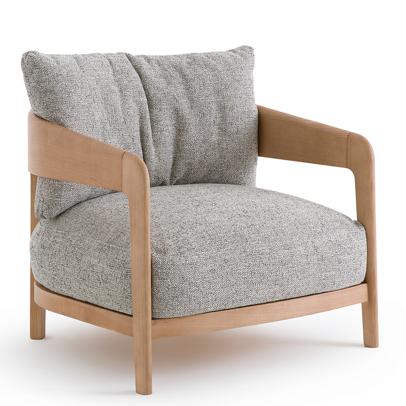       Deniaud Ash Grey Armchair      | Loft Concept 