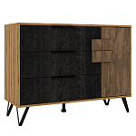 Комод с 3-мя ящиками и дверцей Stone Effect варинант исполнения - 1 | Loft Concept в Москве