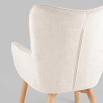 Белое кресло на ножках из массива CORDELIA варинант исполнения - 6 | Loft Concept в Москве