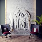 Барельеф ELEPHANTS варинант исполнения - 2 | Loft Concept в Москве