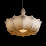 Подвесной светильник с белым фигурным абажуром и мягкими волнистыми краями Cloud Motion  варинант исполнения - 12 | Loft Concept в Москве