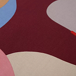 Подушка декоративная хлопковая с абстрактным принтом Elysian Flow Terra варинант исполнения - 3 | Loft Concept в Москве