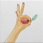 Плитка дизайнерская с рисунком Лимон варинант исполнения - 2 | Loft Concept в Москве