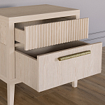 Прикроватная Тумбочка Primo с двумя ящиками Светлый дуб варинант исполнения - 6 | Loft Concept в Москве