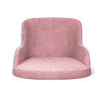 Стул с мягкой розовой обивкой из велюра и подъемно-поворотным механизмом на черных колесиках Harper Pink варинант исполнения - 2 | Loft Concept в Москве