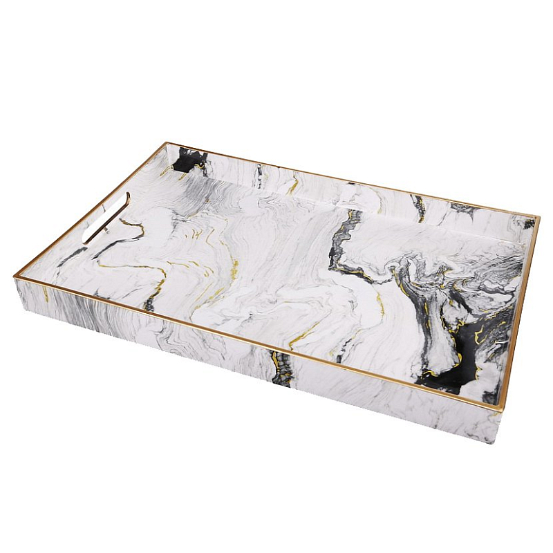  Gold Stripes White Marble    | Loft Concept 