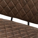 Стул с темно-коричневой обивкой из экокожи Benderson варинант исполнения - 8 | Loft Concept в Москве