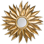 Зеркало-солнце с золотыми с лучами Rays of Peace варинант исполнения - 1 | Loft Concept в Москве