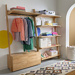 Корзина для белья из ткани букле Boucle Organizers Round варинант исполнения - 4 | Loft Concept в Москве