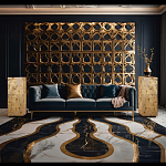 Торшер прямоугольный из натурального камня Calcite Geometry варинант исполнения - 11 | Loft Concept в Москве