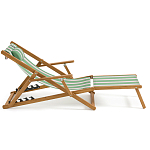 Шезлонг из акации и ткани Venezuela варинант исполнения - 5 | Loft Concept в Москве