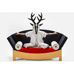 Дизайнерский диван с двумя подушками-валиками Poltronova Mitzi Sofa варинант исполнения - 9 | Loft Concept в Москве