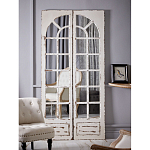 Зеркало-окно с эффектом старения в венецианском стиле Venetian White Mirror варинант исполнения - 5 | Loft Concept в Москве