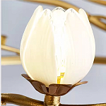 Люстра с ветвистым каркасом и плафонами в виде лотосов Chandelier Lotus варинант исполнения - 1 | Loft Concept в Москве