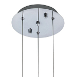 Подвесной светильник хром Trio Odile Acrylic Tube Hanging Lamp Chrome варинант исполнения - 3 | Loft Concept в Москве