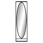Зеркало овальное в металлической оправе в стиле лофт Urban Style Space варинант исполнения - 1 | Loft Concept в Москве