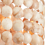 Люстра с каскадом из круглых декоративных элементов Texture Discs варинант исполнения - 1 | Loft Concept в Москве