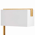 Торшер с прямоугольным абажуром на золотом металлическом каркасе Rectangular Plane  варинант исполнения - 2 | Loft Concept в Москве