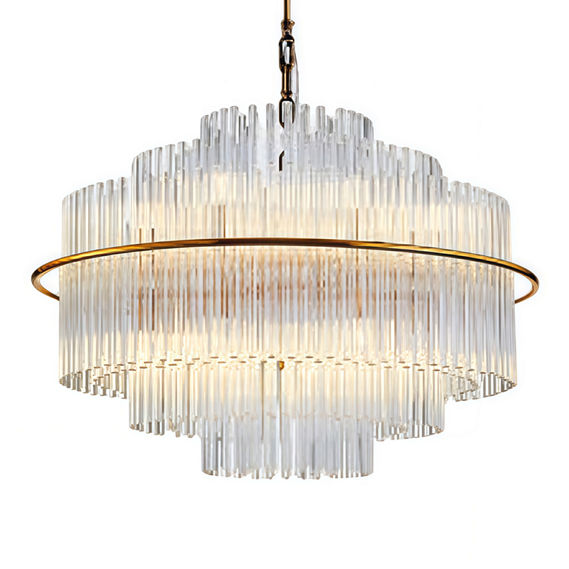 Люстра Nembus Латунь Прозрачный в Москве | Loft Concept 