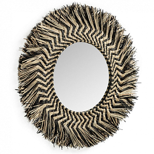 Зеркало сплетенное вручную Handmade Mirror Dark Safari