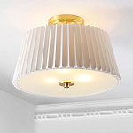 Потолочный светильник с белым плиссированным абажуром Ganglion варинант исполнения - 4 | Loft Concept в Москве