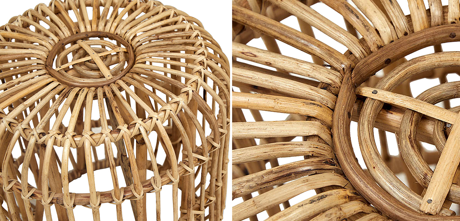 Плетеный приставной столик Wicker Side Table Плетеный приставной столик Wicker Side Table - Loft-Concept в Москве