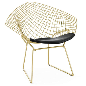 Кресло Bertoia Diamond Chair Gold