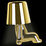 Настольная лампа фигурная цвета золото с гладким абажуром Высота 16 см Sophia варинант исполнения - 5 | Loft Concept в Москве